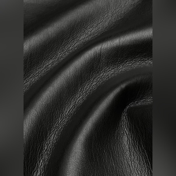 ARITZIA Wilfred The Melina Pant Black High Rise Straight Leg Faux Vegan Leather - Picture 5 of 16